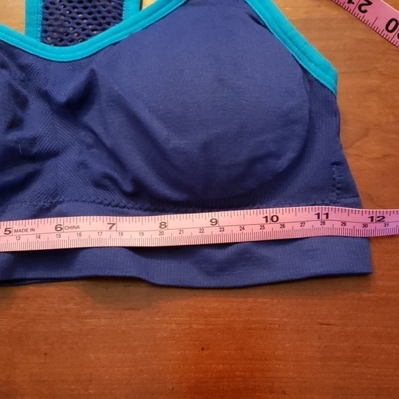 SPORTS Bra Blue and Teal Small Mesh Back EUC - Picture 4 of 5